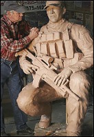 Statue of Navy SEAL Danny Dietz